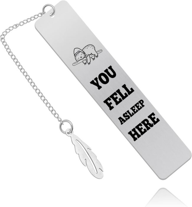 Metal Engraved Bookmark Gift for Friends, Students, Book Lovers - Perfect for Graduation, Anniversary, Birthday, Retirement & Christmas