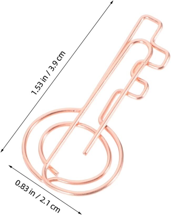 Metal Key Paper Clips 30pcs Versatile Small Paper Clips for Office School Bookmarks Calendar Markers - Image 2