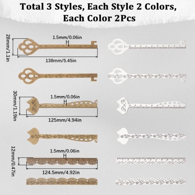 12Pcs Vintage Bookmark Metal Bookmarks Retro Style Antique Bronze Silver Ruler Bookmarks Cute Cat Animal Magic Keys Book Marks for Bookworm Book Lovers Back to School Teacher Appreciation - Image 2