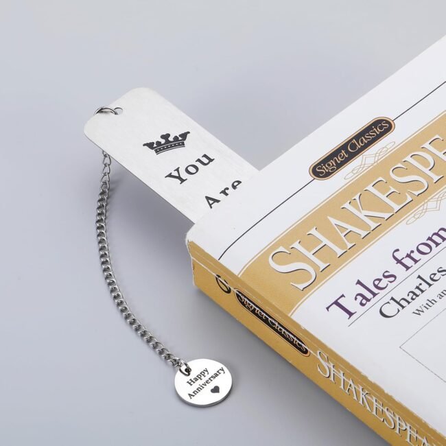 Husband Gifts for Fathers Day 11 Year Anniversary Bookmark Gifts for Him Her Funny 11th Steel Anniversary GIF for Wife 11th 10th 6th Wedding Gift from Wifey Book Lover Gift Birthday Gi ft - Image 2